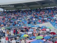 La Batalla de la Fe 2026: «El Día de Dios» marca un hito bajo la lluvia y con aforo histórico Multitud reunida bajo la lluvia en el Estadio Olímpico para el evento La Batalla de la Fe 2026.